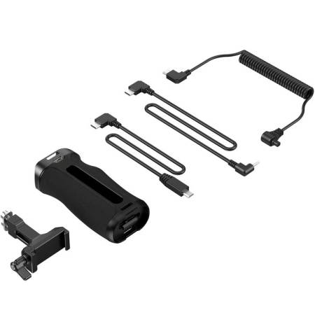 SmallRig 5694 - obustronny uchwyt boczny z wyzwalaczem REC, adapter Arca-Swiss - zawartość zestawu